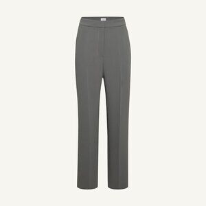 Aritzia Wilfred Limitless Pant Crepette High Rise Wide Leg Coal. Gray Size 6